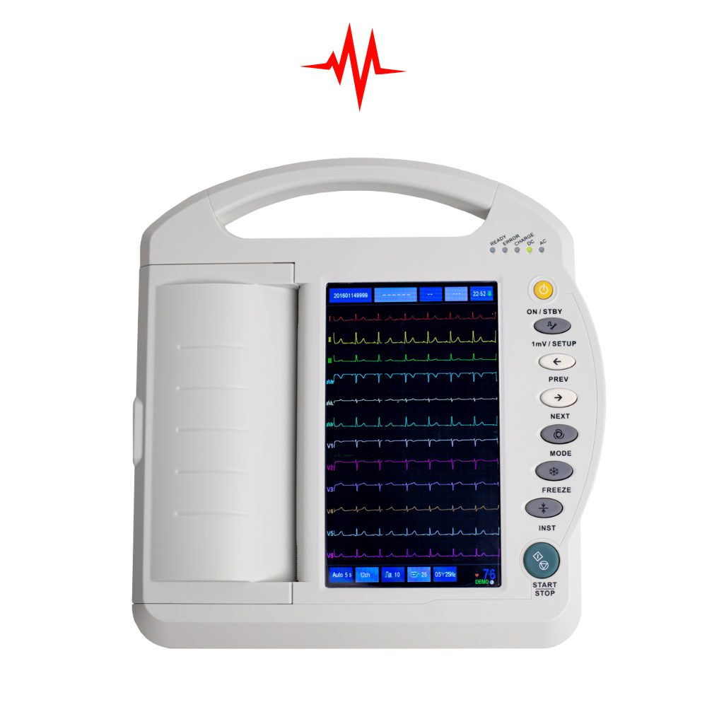 Precision 12 Channel ECG Machine- ECG-1200A
