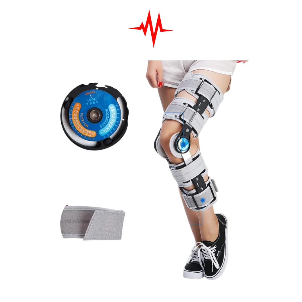 Adjustable Adult Orthosis Knee Support Brace for Stroke Patient
