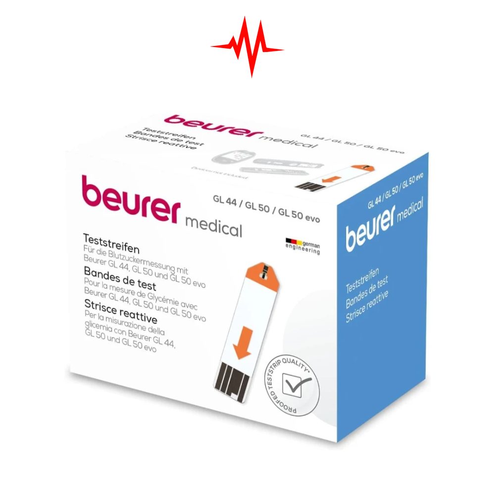 Beurer GL44/GL50 Glucose Digital BP Machine Kit Test Strips – 50 Piece