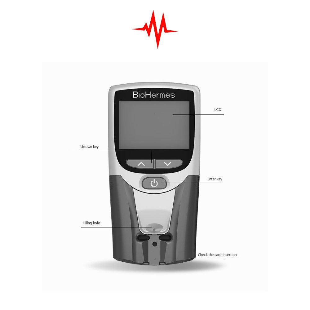 Precision BIOHERMS Rapid Test Pocket Portable HbA1C Test Meter