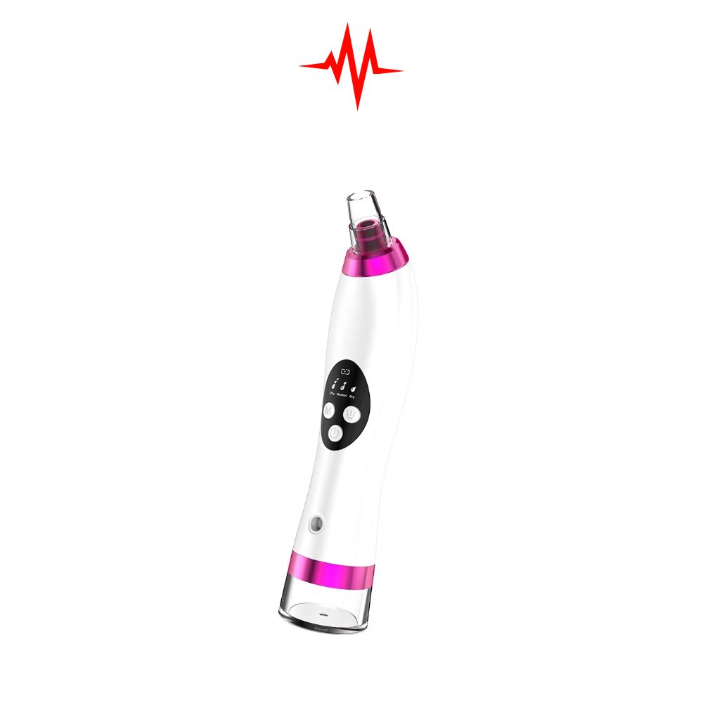 Precision Blackhead Remover with Pimple Extractor Sucker Moisturizing Vacuum Suction