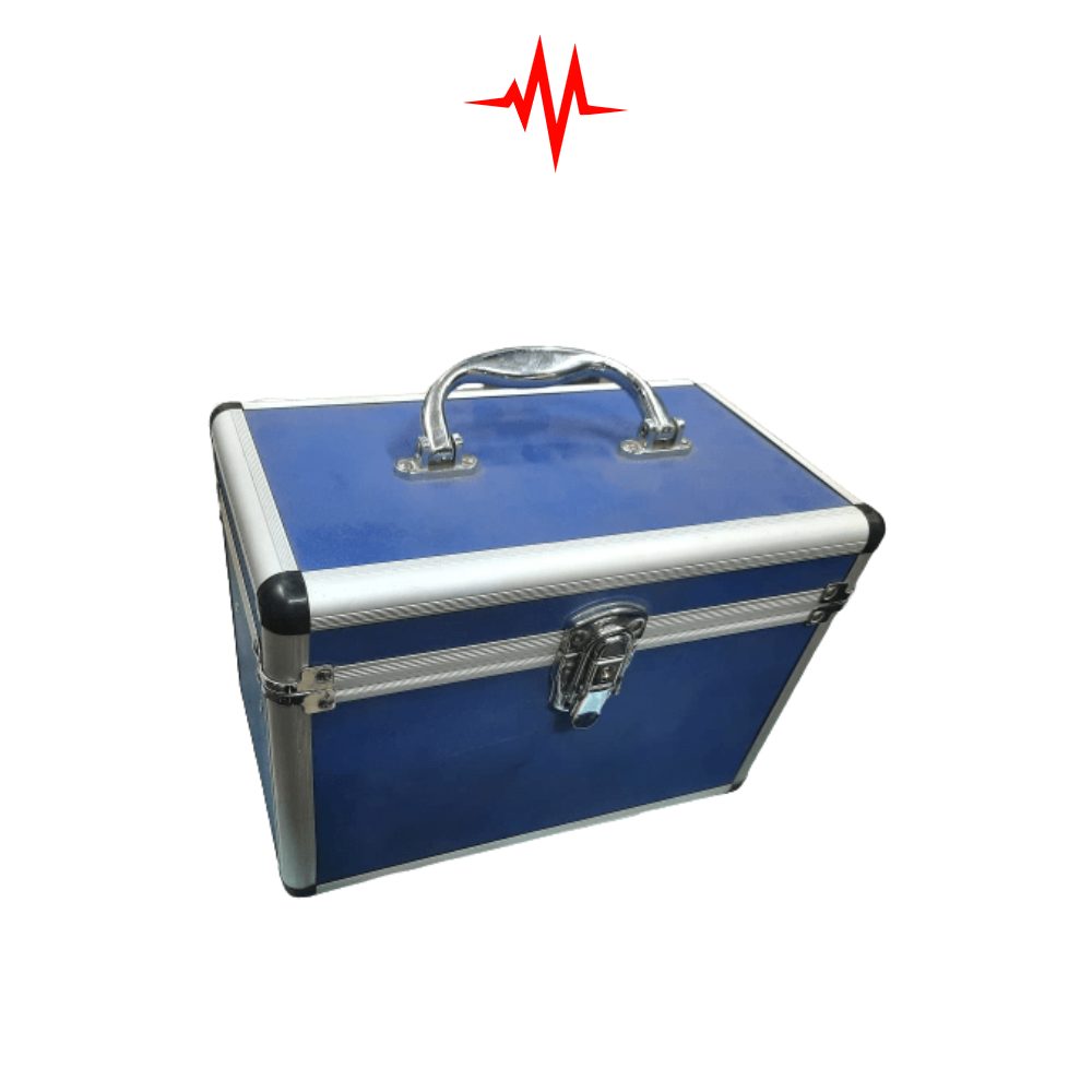 Precision Blue Color Aluminium First Aid Box with Single Lock System