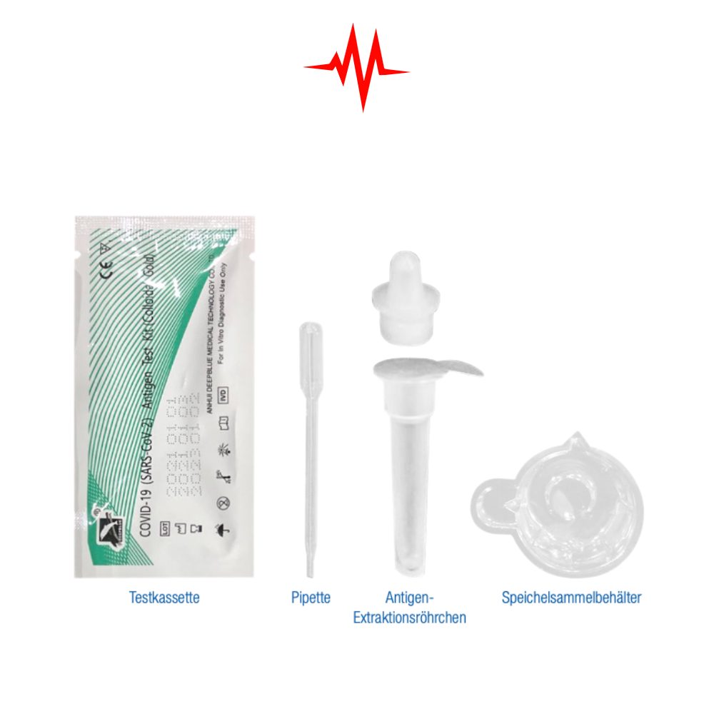 Professional Deepblue COVID-19 Antigen Saliva Test Kit – 05 Test Equipment