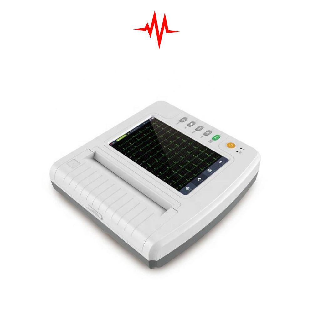 Precision Digital Portable ECG Machine 12 Channel With Color Touch Screen