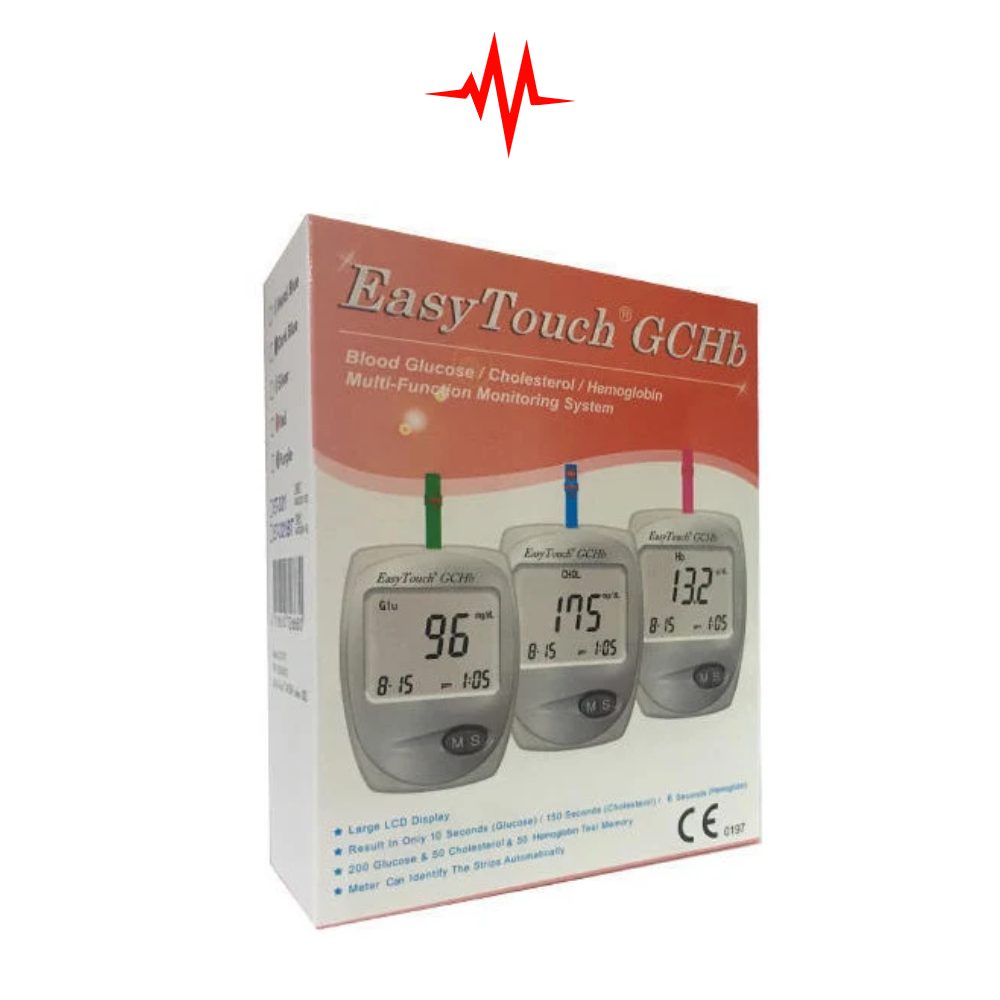 Easy Touch Multi-Function Blood Glucose, Cholesterol, Hemoglobin Digital BP Machine Kiting System