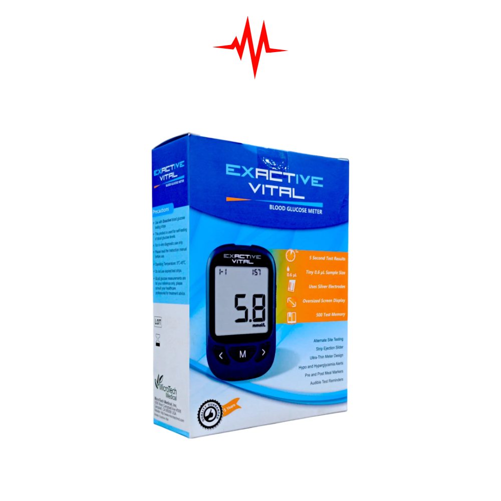Exactive Vital Blood Glucose Digital BP Machine Kit System
