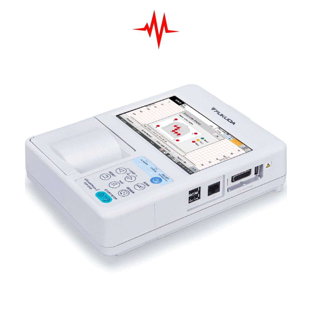 Precision Fukuda FCP-8100 3-Channel ECG Machine
