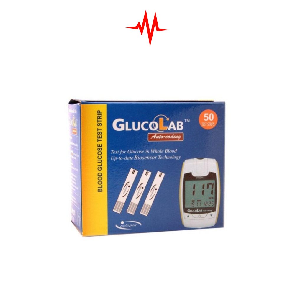 Precision GLUCOLAB Glucometer Test Strips 50’pcs