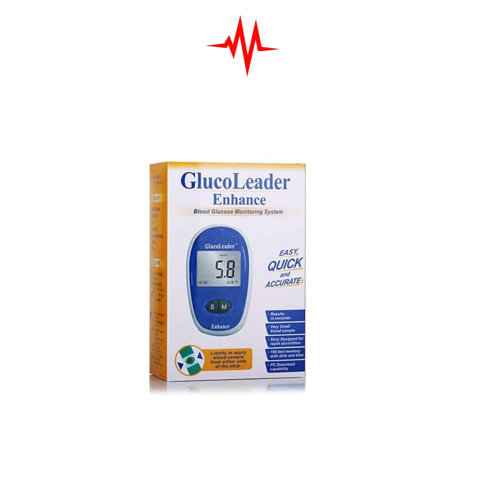 Precision Glucoleader Enhance Blood Glucose Meter (Blue)