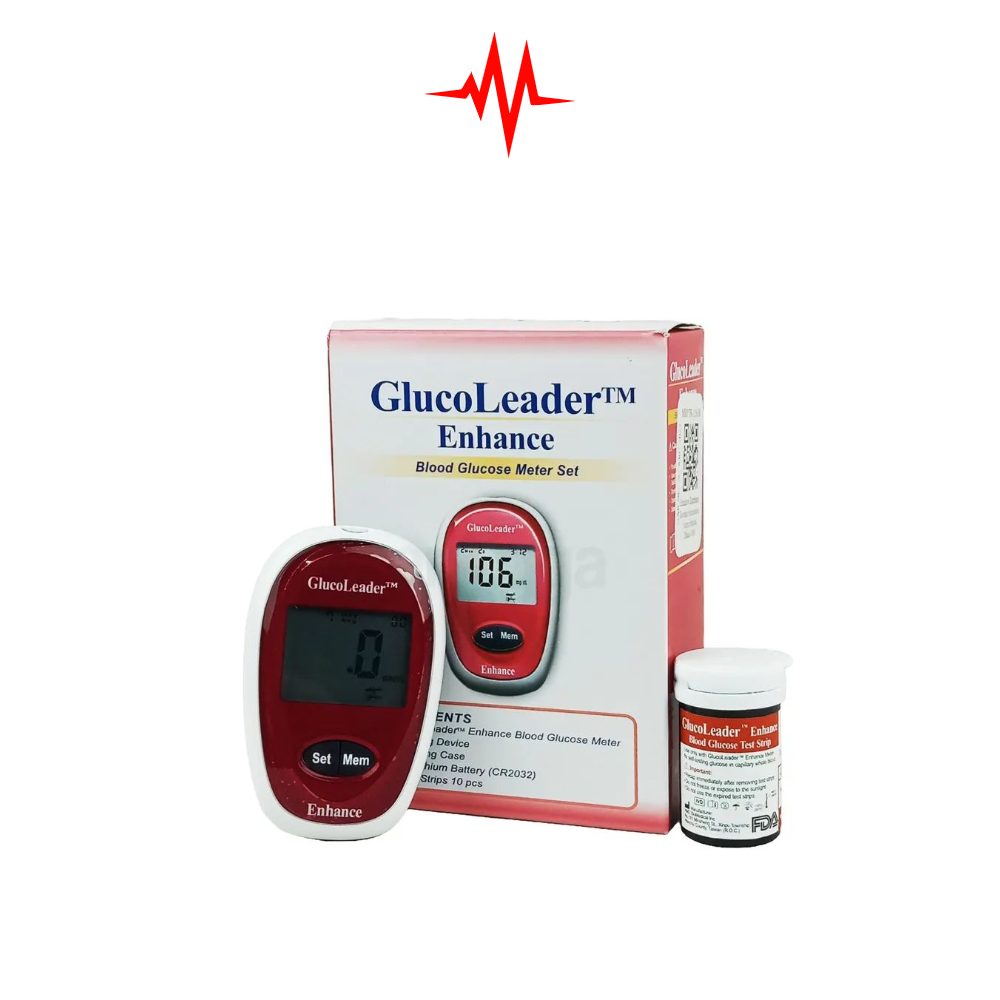 Precision Glucoleader Enhance Blood Glucose Meter – Red