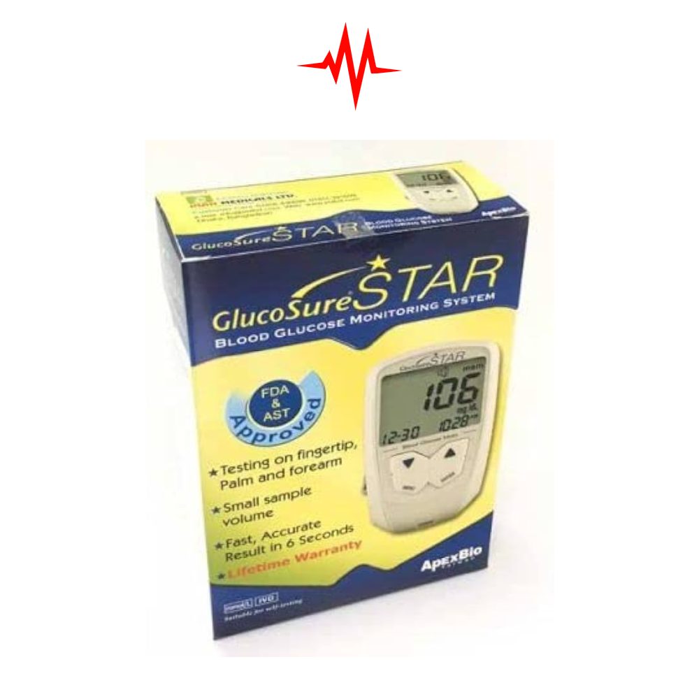 GlucoSure Star Blood Glucose Digital BP Machine Kiting System