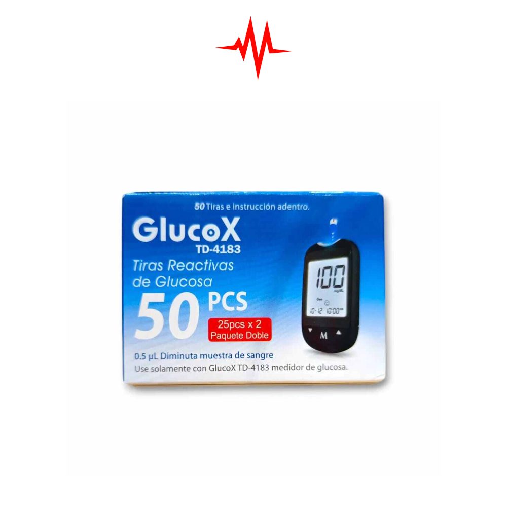 Precision GlucoX TD-4183 glucose meter test strips – 50strips
