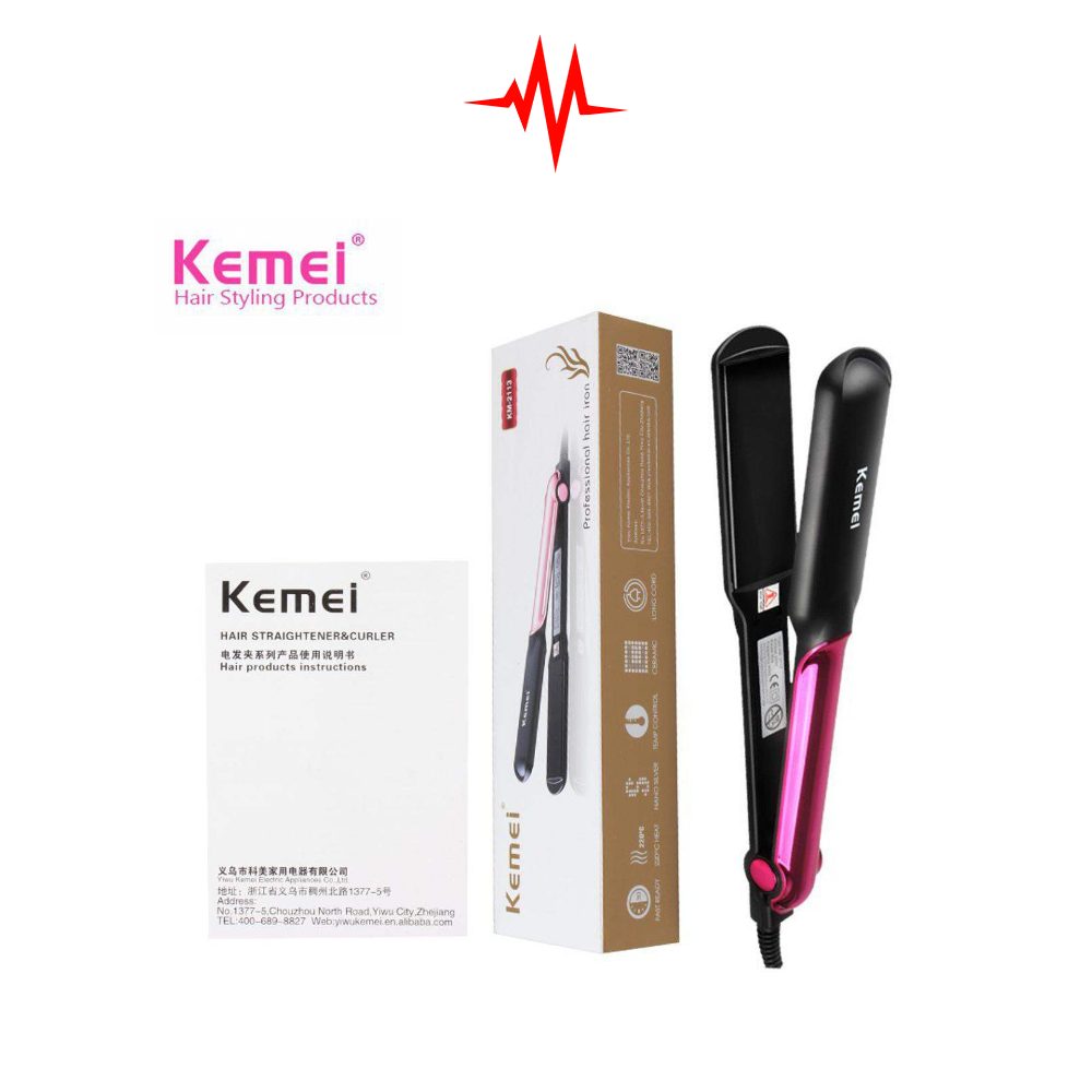 Precision Kemei KM-2113 Professional Ceramic coating Hair Straightener