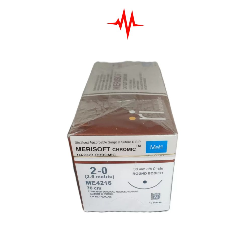 Professional Merisoft Chromic Surgical Needled Suture Catgut 2-0 Equipment