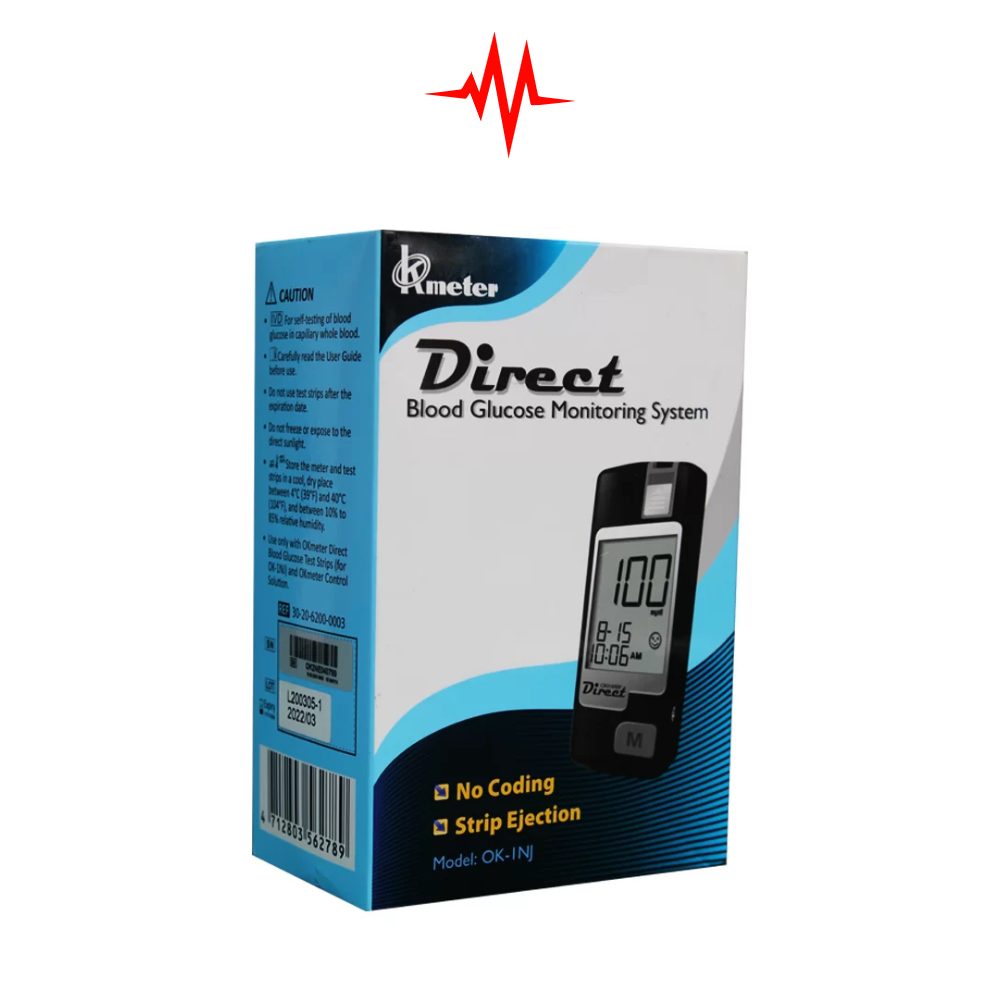OKmeter Direct Blood Glucose Digital BP Machine Kiting System, Blood Glucose Meter