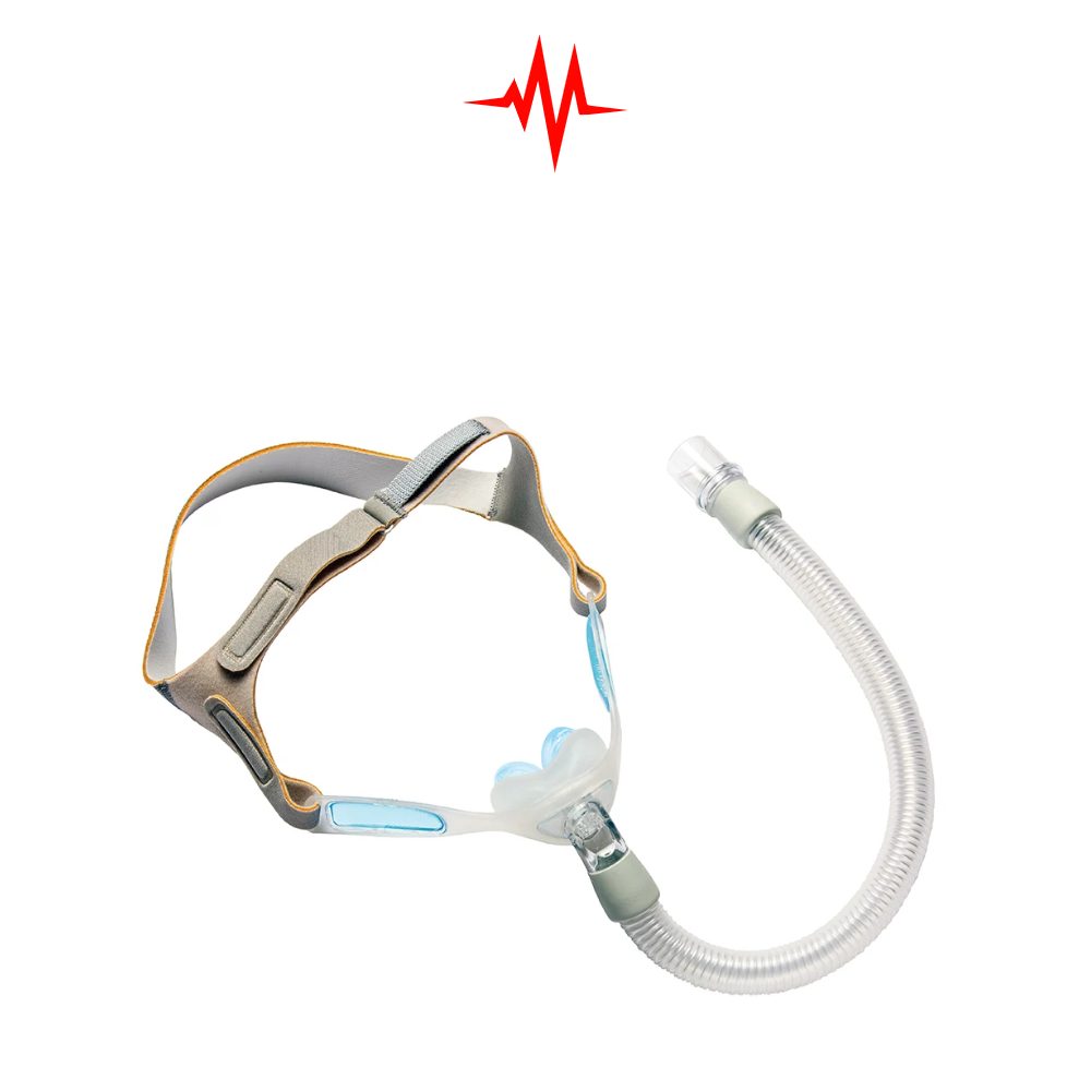Precision Philips Nuance Pro Nasal Pillow Mask,The Nuance Pro uses a clear silicone frame with gel pads to cushion the cheeks.