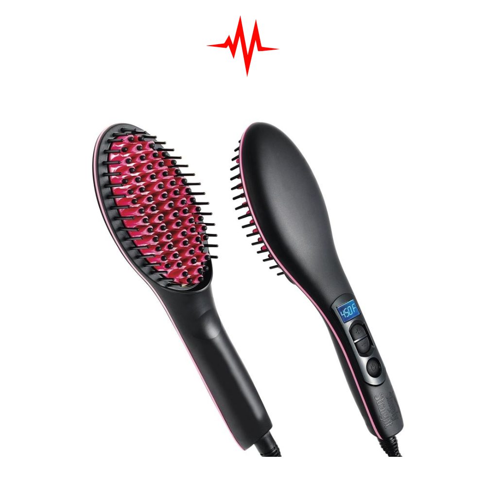 Precision Simply Straight Ceramic Hair Straightening Brush – (Hair Straightener)