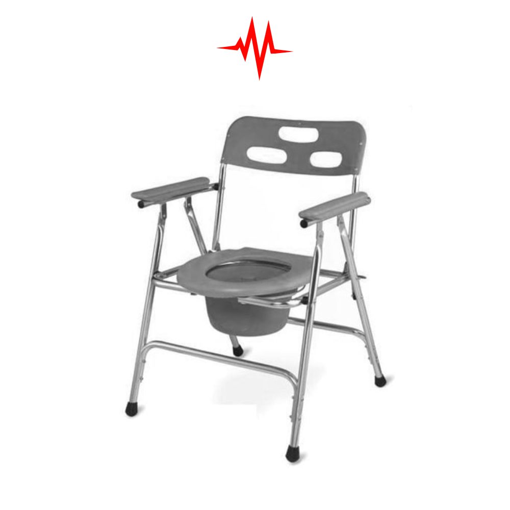 Precision Standard Rehabilitation Medical Toilet Commode Wheelchair