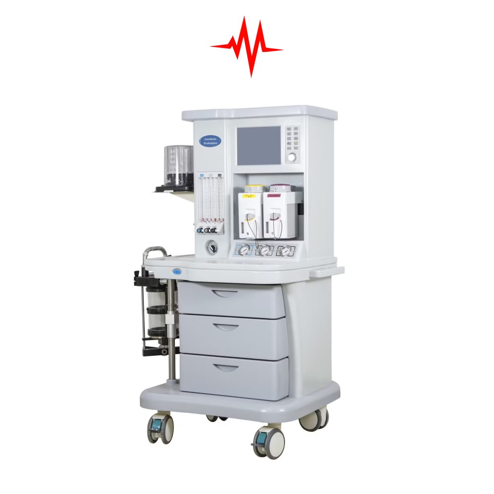 Precision Trolley Built Anesthesia Machine with Vaporizer