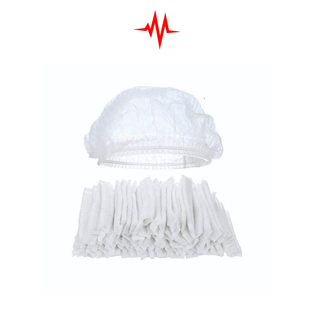 White Non Woven Disposable Head Cap
